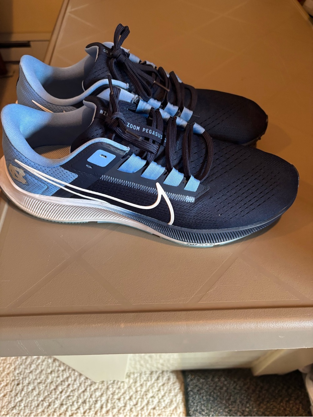 Nike Air Zoom Pegasus 38 "UNC" (North Carolina Tar Heels) Men’s 12.5